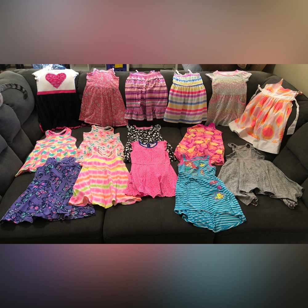 15 Toddler girl dresses, size 4T